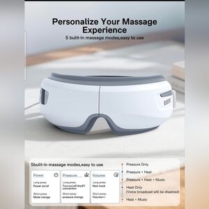 NEW* Burrki Eye Massager with heat and cooling Model-AJREM2501